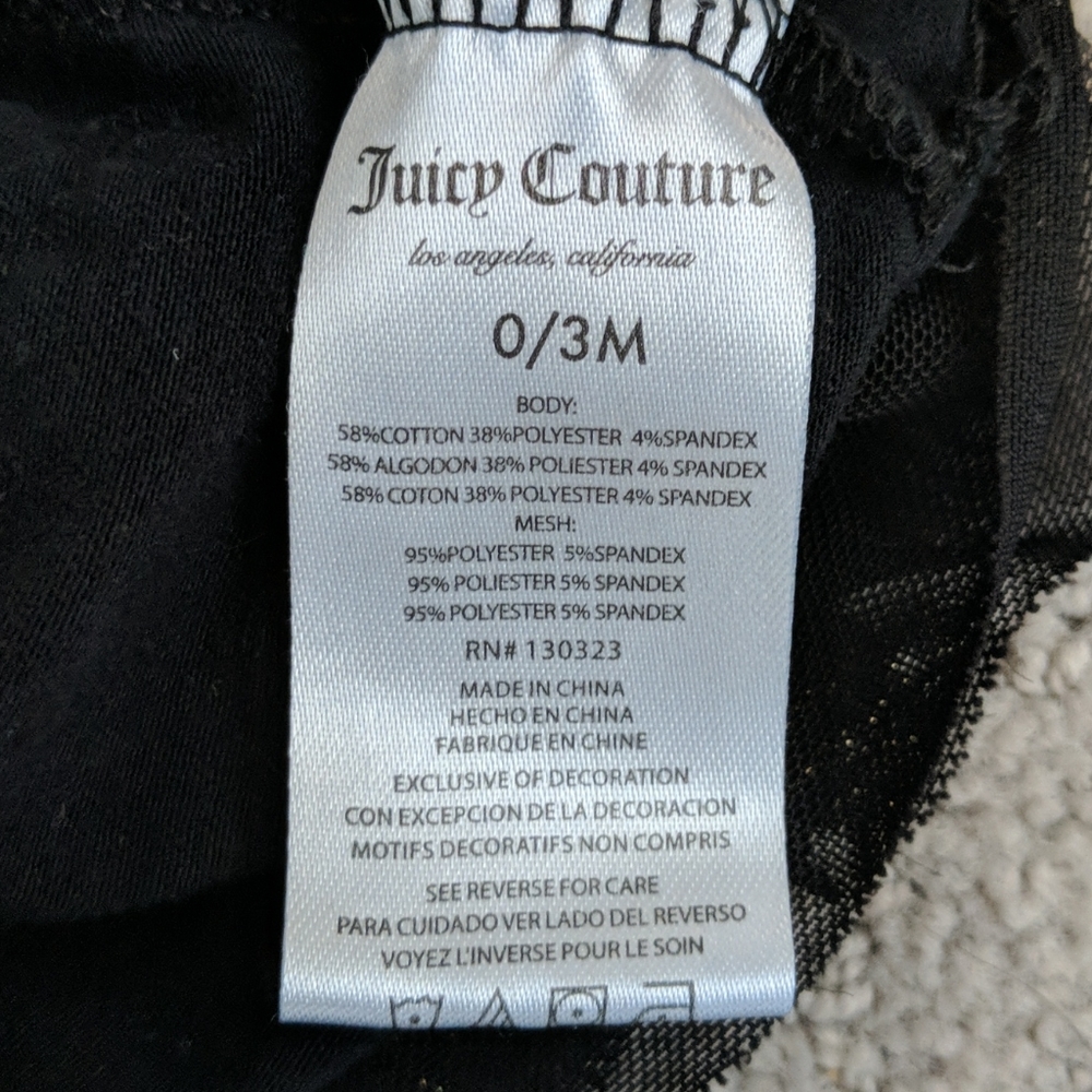 Juicy Couture Baby Black & Gold Polka Dot Outfit - Picture 9 of 9